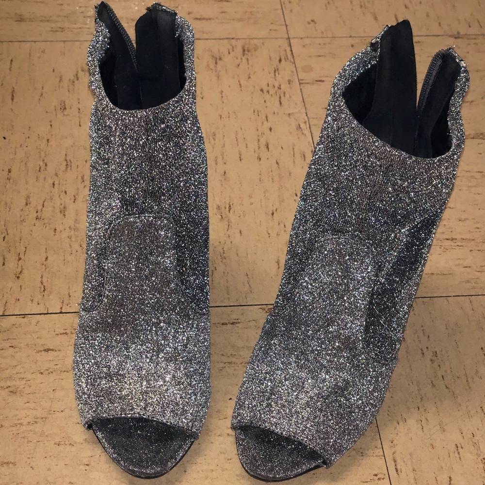 Sparkly GUESS sock heel
